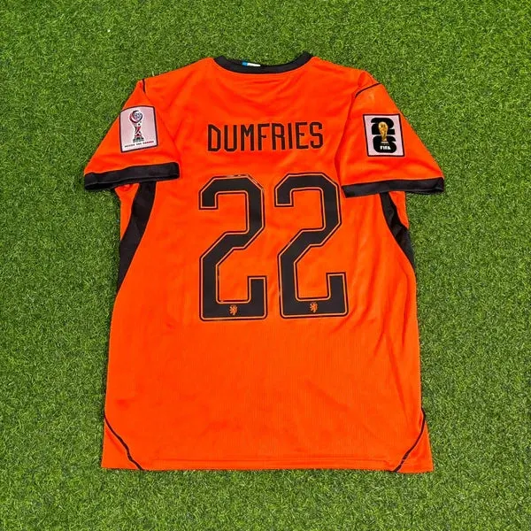 2026 WORLD CUP DENZEL DUMFRIES TEAM NETHERLANDS ORANGE JERSEY