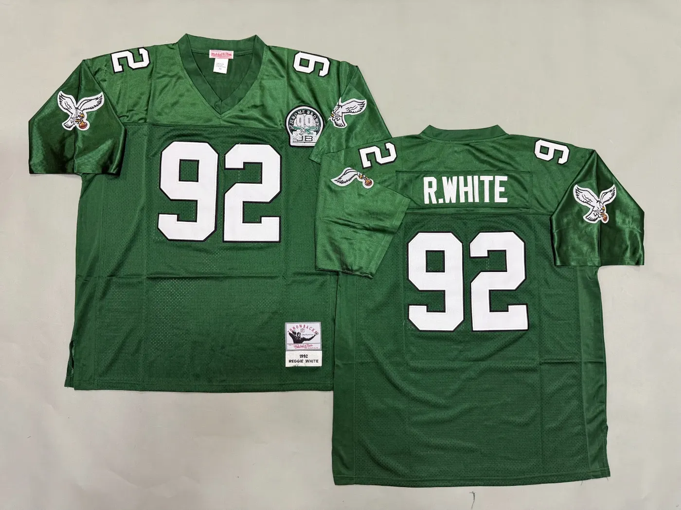 PHILADELPHIA EAGLES REGGIE WHITE VINTAGE GREEN JERSEY