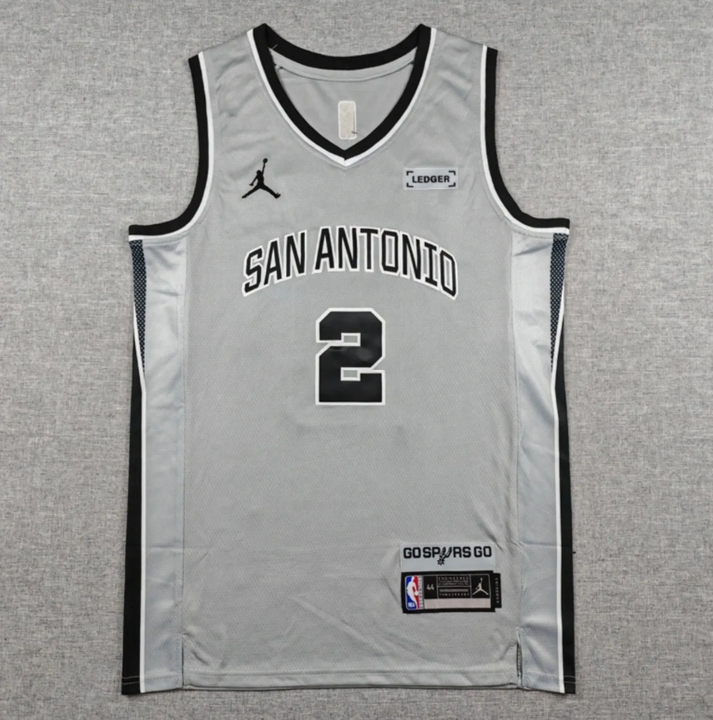 SAN ANTONIO SPURS DYLAN HARPER GRAY JERSEY