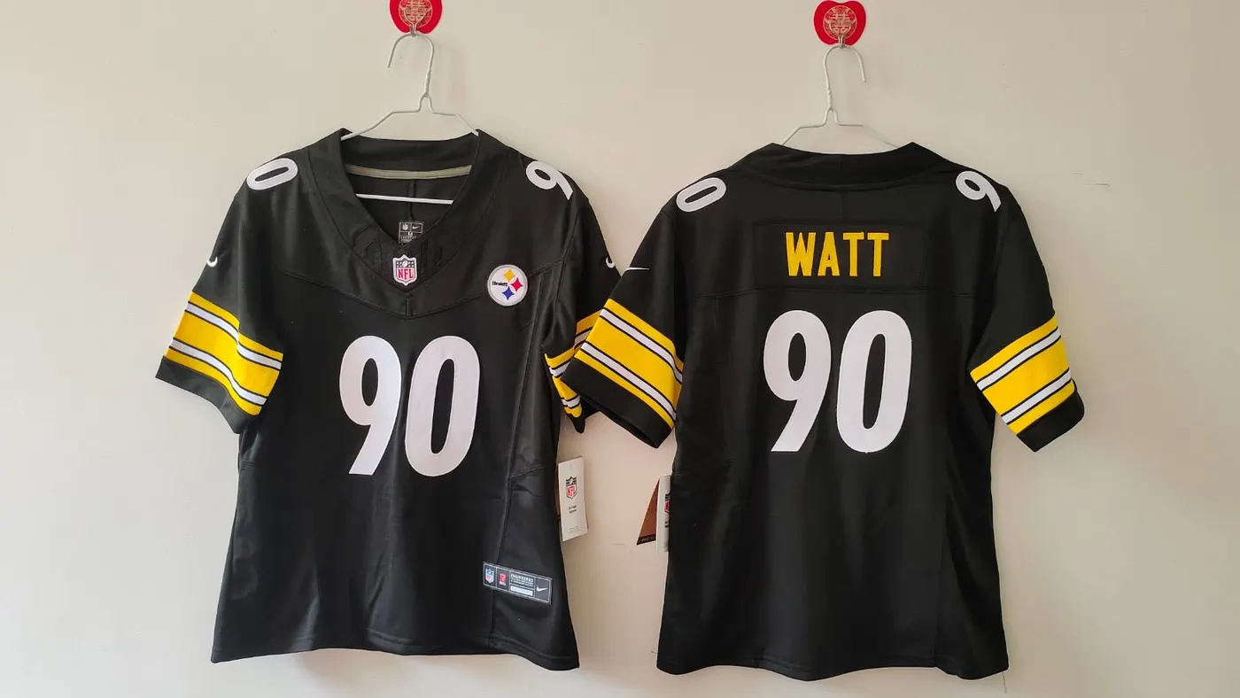PITTSBURGH STEELERS TJ WATT BLACK JERSEY