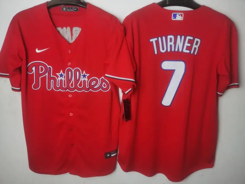 Philadelphia Phillies Trea Turner Red Jersey
