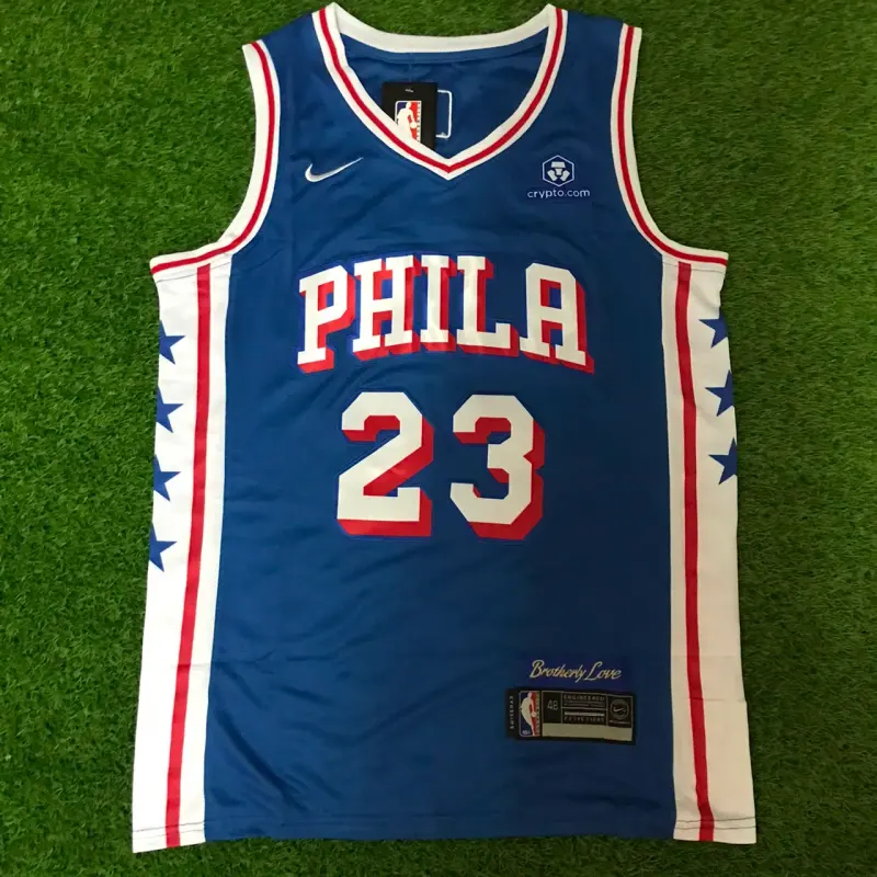 PHILADELPHIA 76ERS LEBRON JAMES BLUE JERSEY