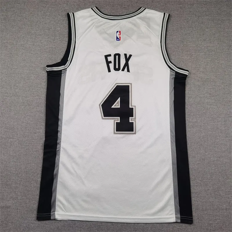 De’Aaron Fox San Antonio Basketball Jersey