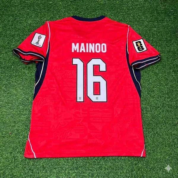 2026 WORLD CUP KOBBIE MAINOO TEAM ENGLAND RED JERSEY