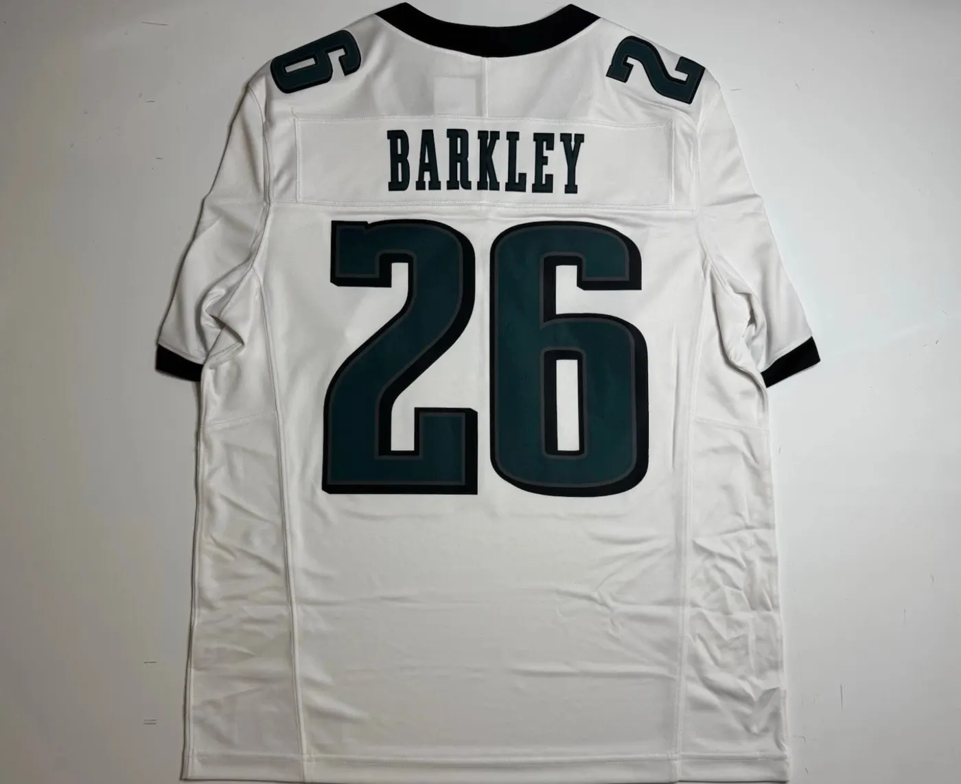 PHILADELPHIA EAGLES SAQUON BARKLEY WHITE JERSEY