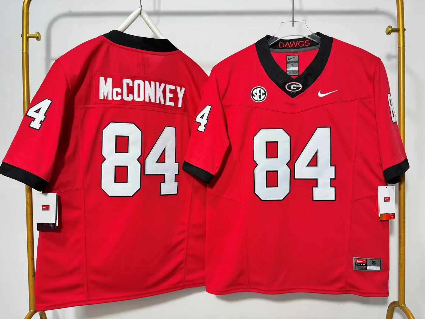 GEORGIA BULLDOGS LADD McCONKEY RED JERSEY