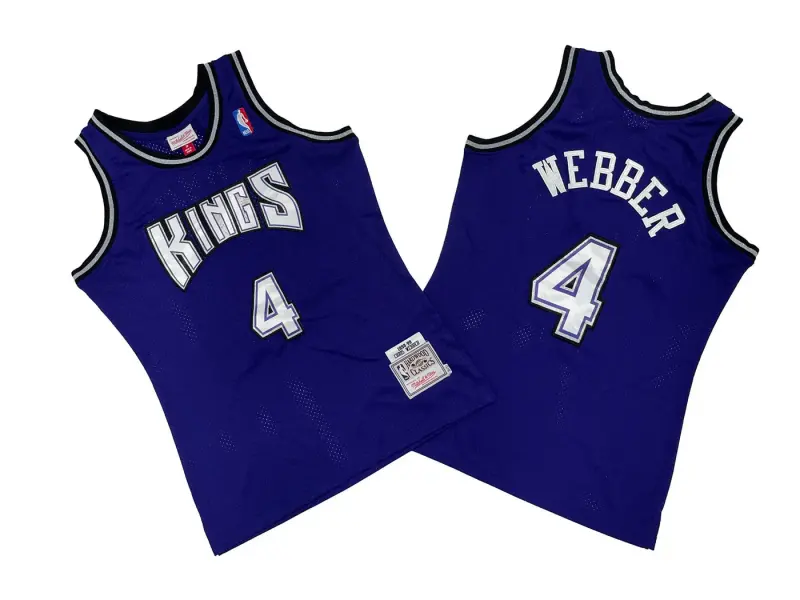 SACRAMENTO KINGS CHRIS WEBBER PURPLE VINTAGE JERSEY