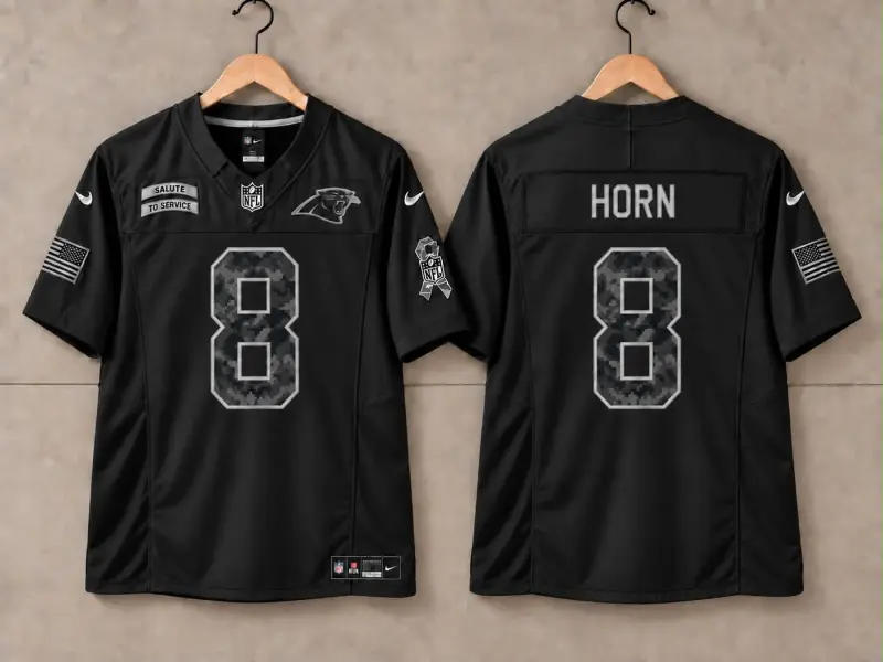 Carolina Panthers Jaycee Horn Salute to service Jersey