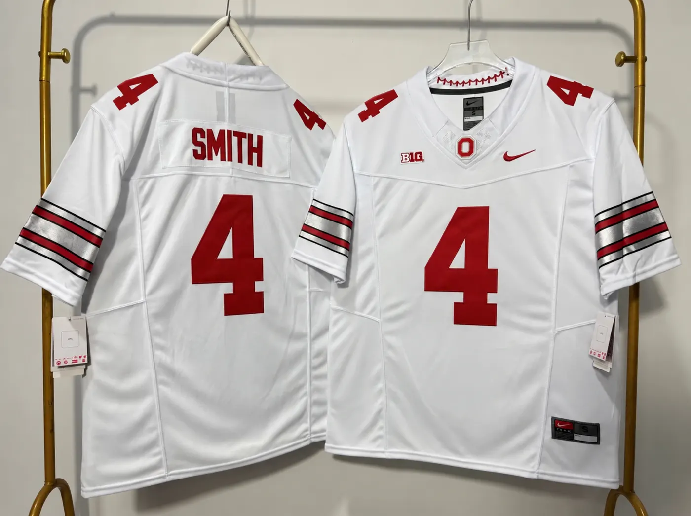 OHIO STATE BUCKEYES JEREMIAH SMITH WHITE JERSEY