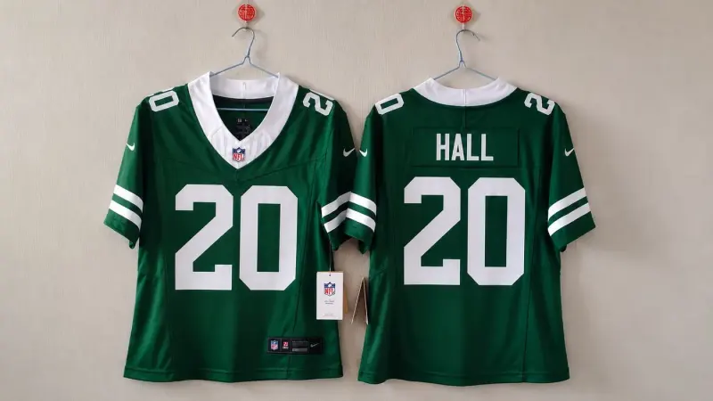 NEW YORK JETS BREECE HALL GREEN JERSEY