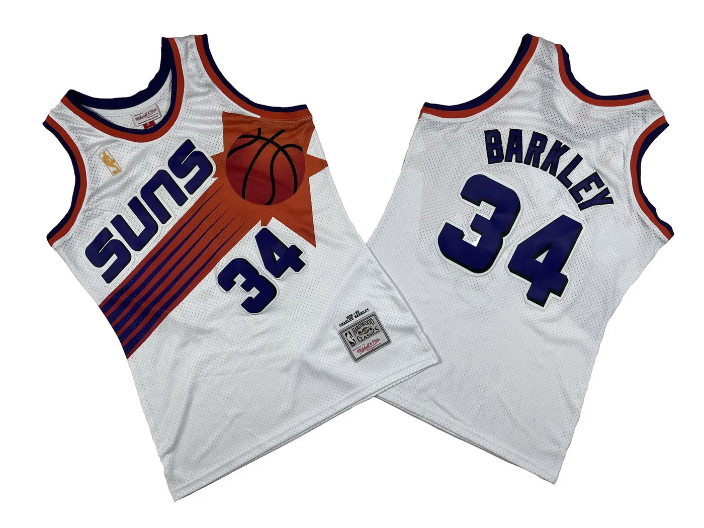 PHOENIX SUNS CHARLES BARKLEY WHITE JERSEY
