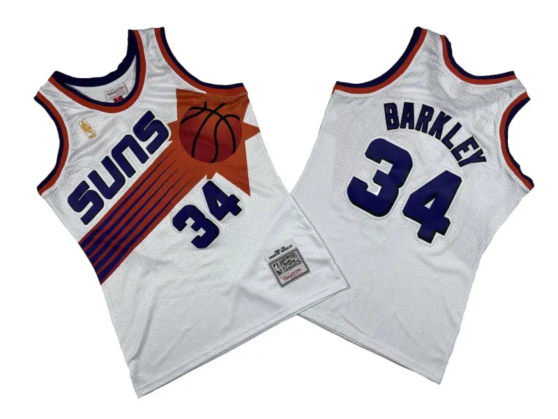 PHOENIX SUNS CHARLES BARKLEY WHITE JERSEY