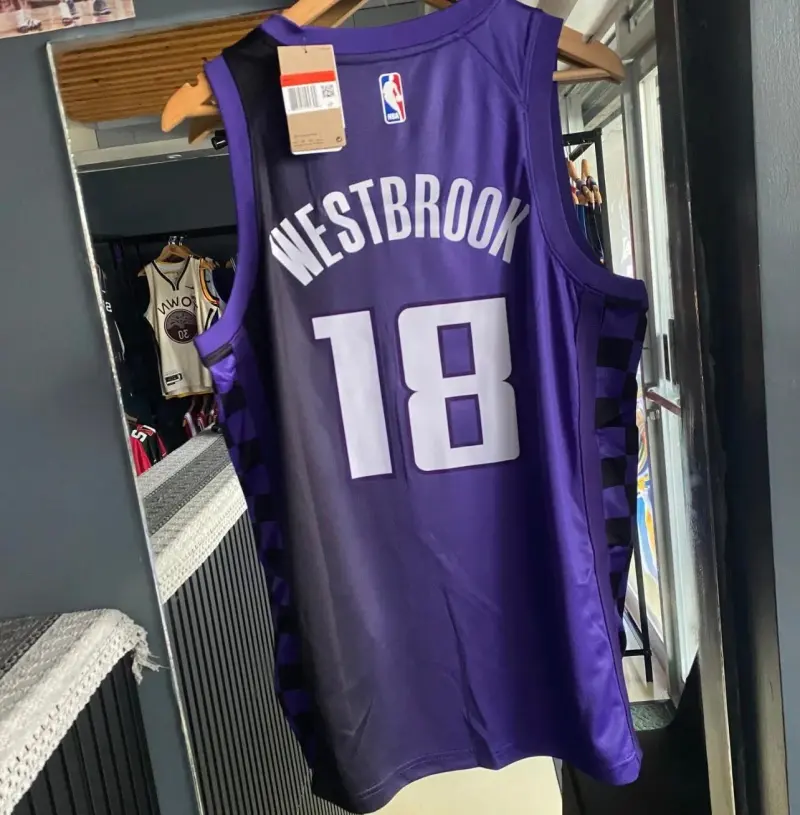RUSSELL WESTBROOK PURPLE JERSEY