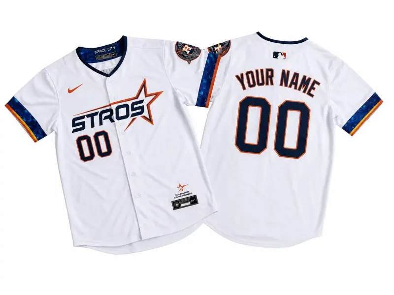 HOUSTON ASTROS CUSTOM WHITE JERSEY