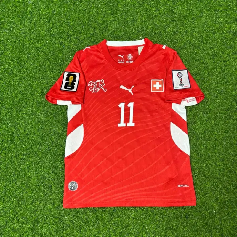2026 WORLD CUP DAN NDOYE TEAM SWITZERLAND RED JERSEY