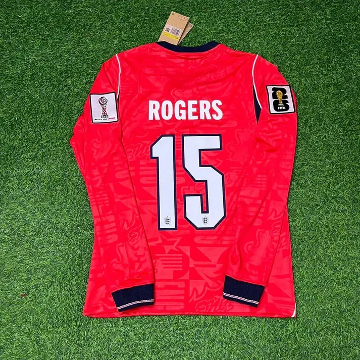 2026 WORLD CUP MORGAN ROGERS TEAM ENGLAND RED JERSEY