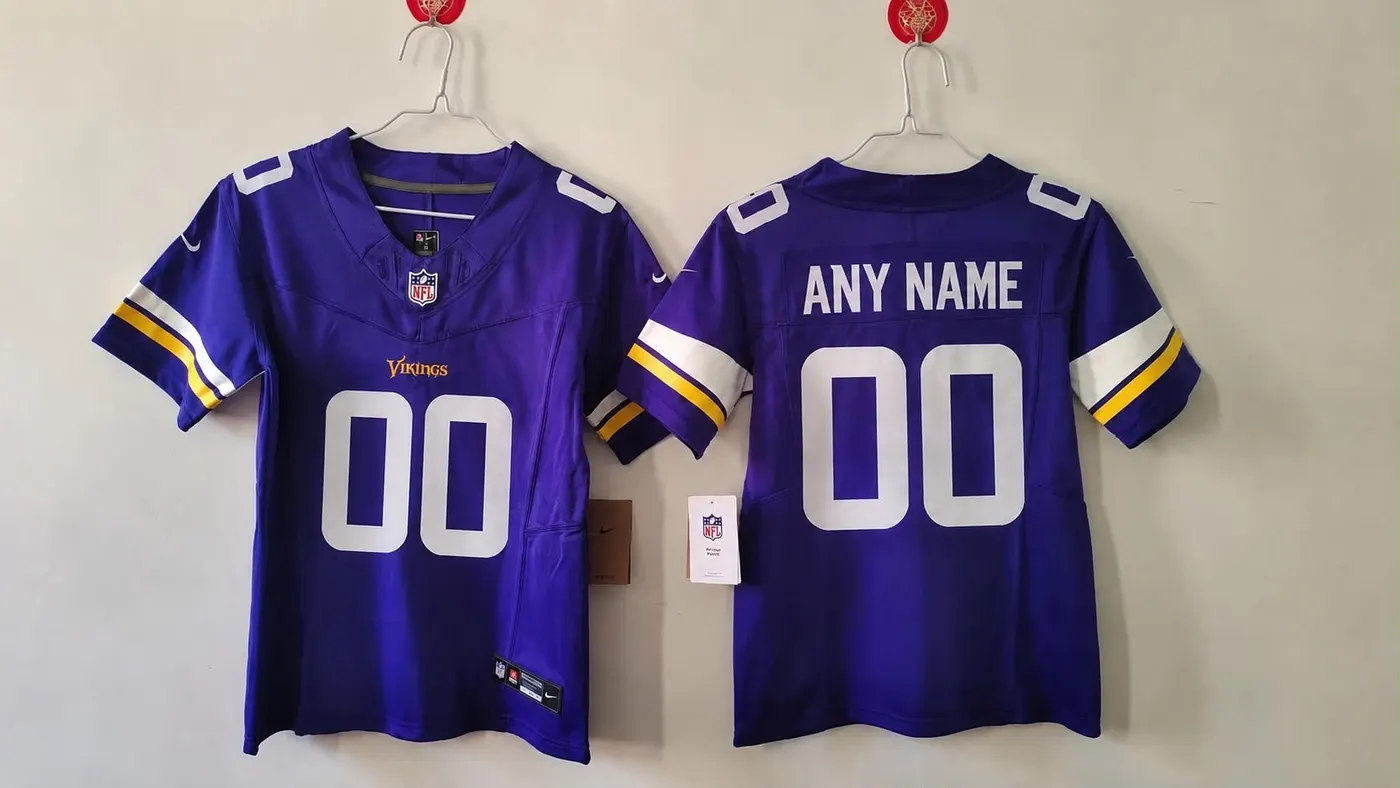 MINNESOTA VIKINGS CUSTOM PURPLE JERSEY