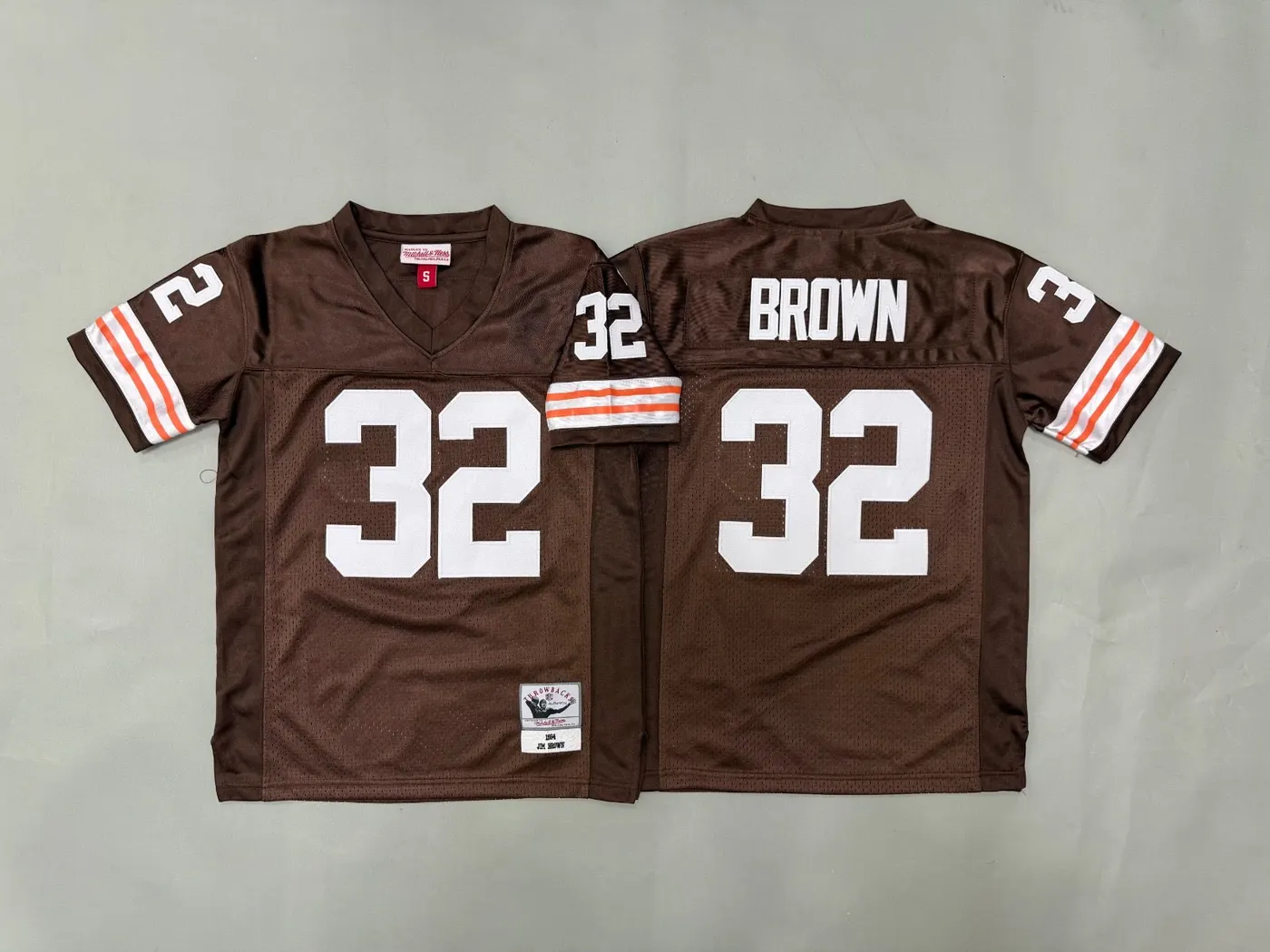 CLEVELAND BROWNS JIM BROWN BROWN VINTAGE JERSEYS