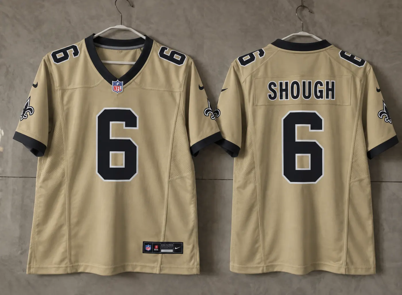 NEW ORLEANS SAINTS TYLER SHOUGH COLOR RUSH JERSEY