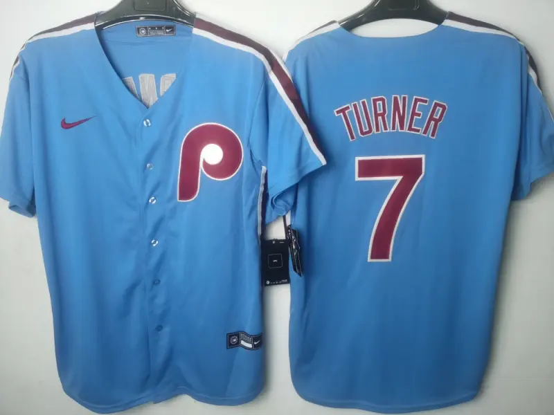 Philadelphia Phillies Trea Turner Blue Jersey
