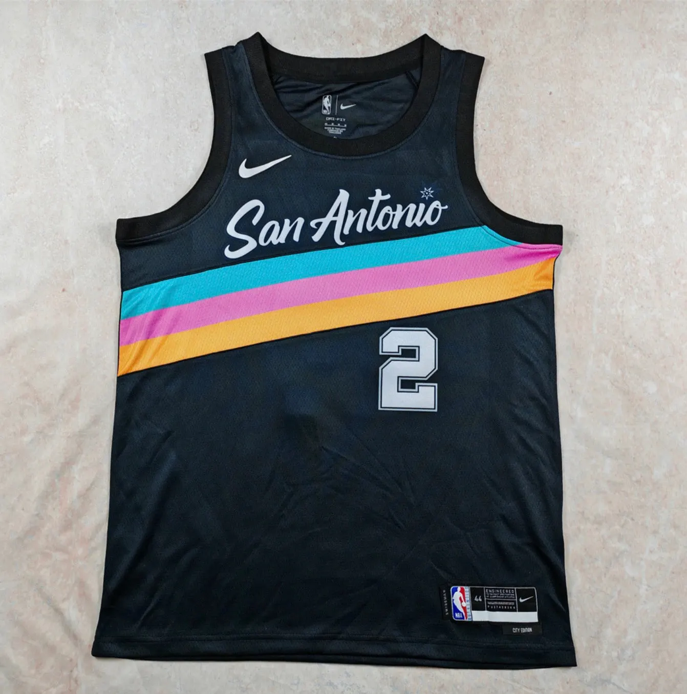 SAN ANTONIO SPURS DYLAN HARPER BLACK JERSEY