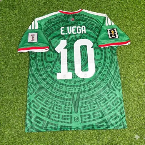2026 WORLD CUP ERNESTO ALEXIS VEGA TEAM MEXICO GREEN JERSEY