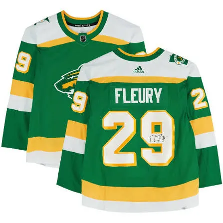 MINNESOTA WILD FLEURY GREEN JERSEY