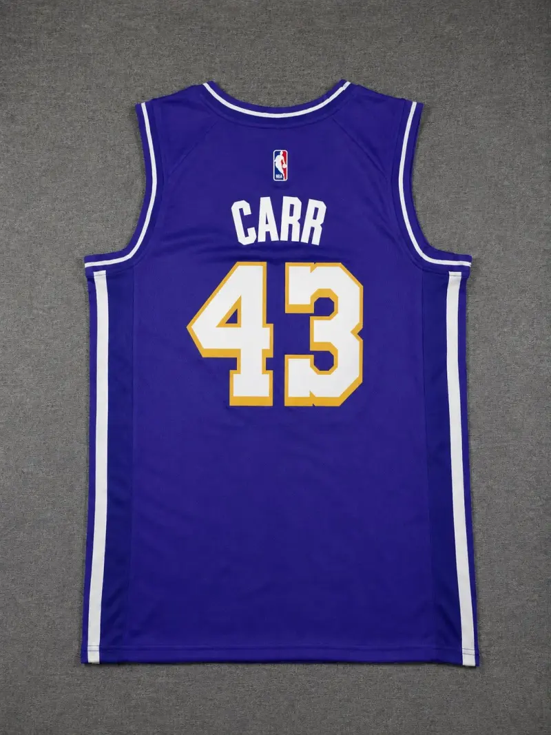 LOS ANGELES LAKERS CAMERON CARR PURPLE JERSEY