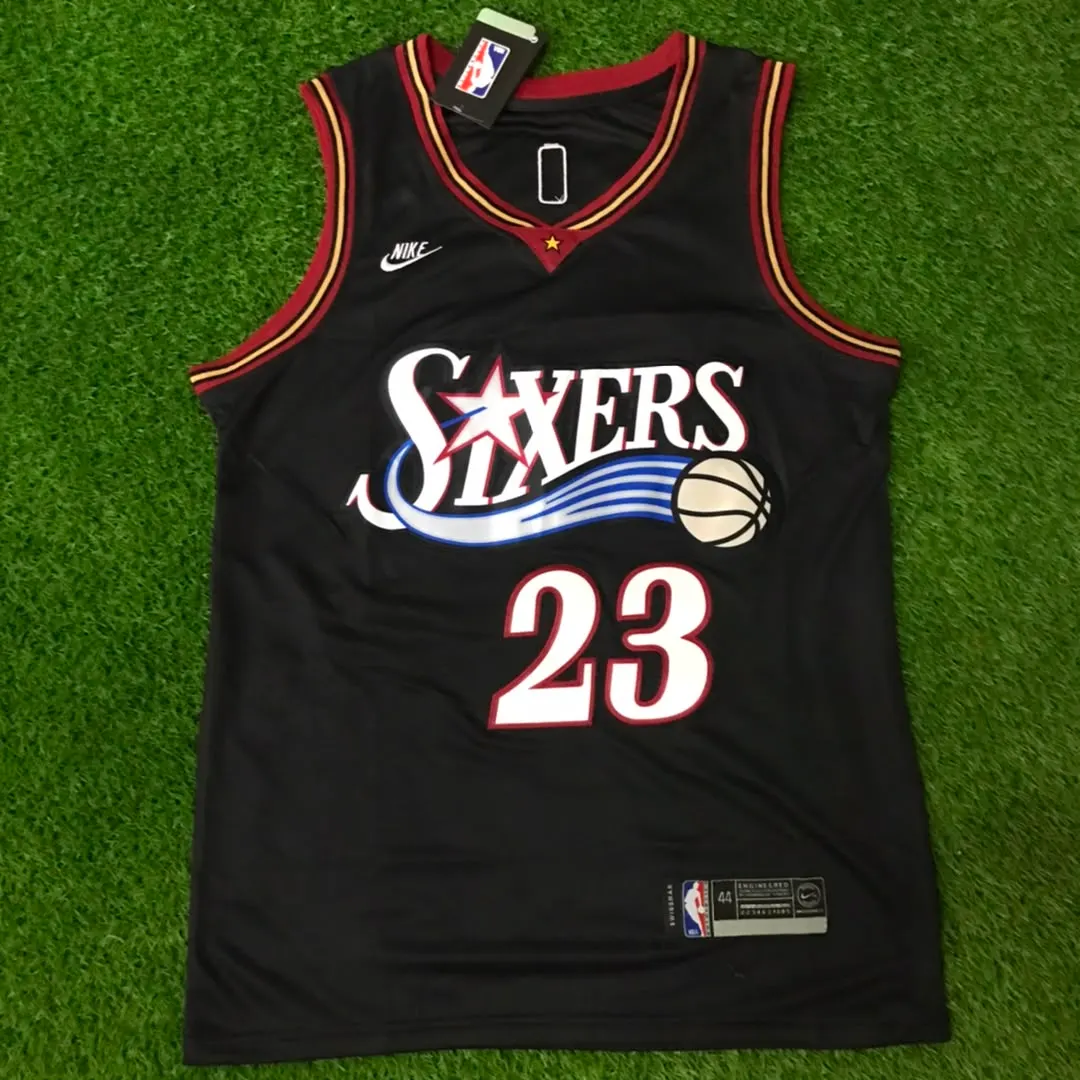 PHILADELPHIA 76ERS LEBRON JAMES BLACK RETRO JERSEY