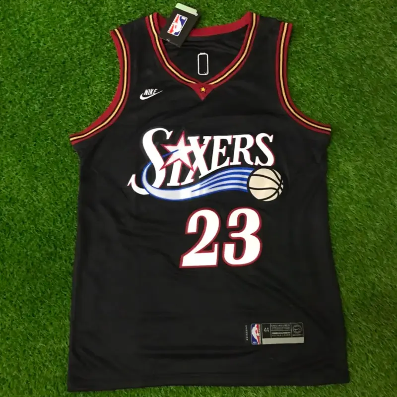 PHILADELPHIA 76ERS LEBRON JAMES BLACK RETRO JERSEY