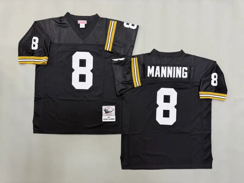 NEW ORLEANS SAINTS ARCH MANNING BLACK VINTAGE JERSEY