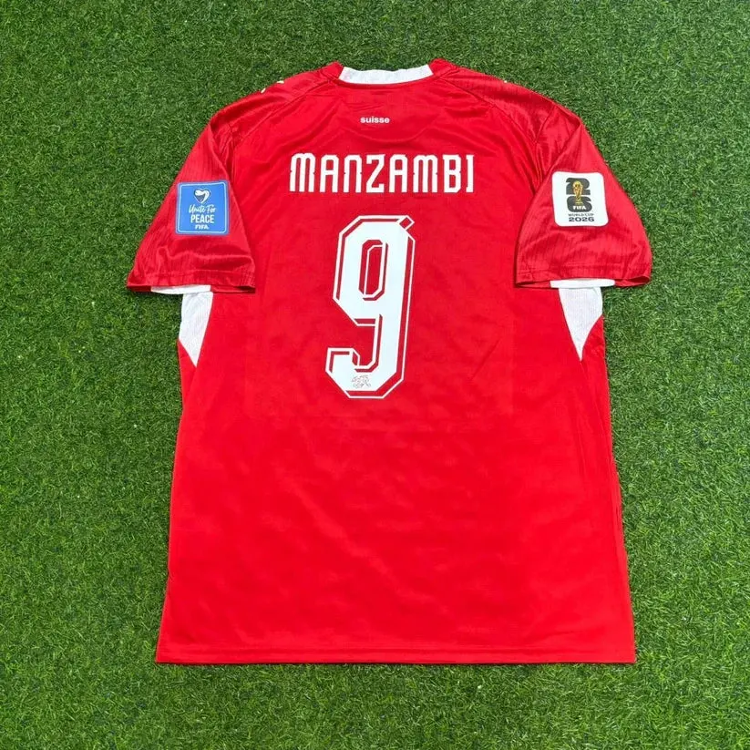 2026 WORLD CUP DENIS ZAKARIA TEAM SWITZERLAND RED JERSEY
