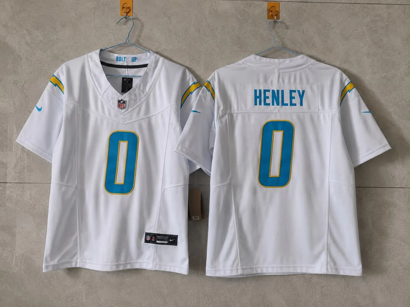 LOS ANGELES CHARGERS DAIYAN HENLEY WHITE JERSEY