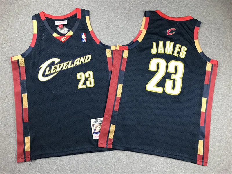 CLEVELAND CAVALIERS LEBRON JAMES BLUE VINTAGE JERSEY