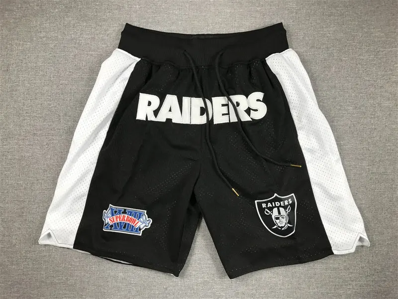 LAS VEGAS RAIDERS BLACK SHORTS