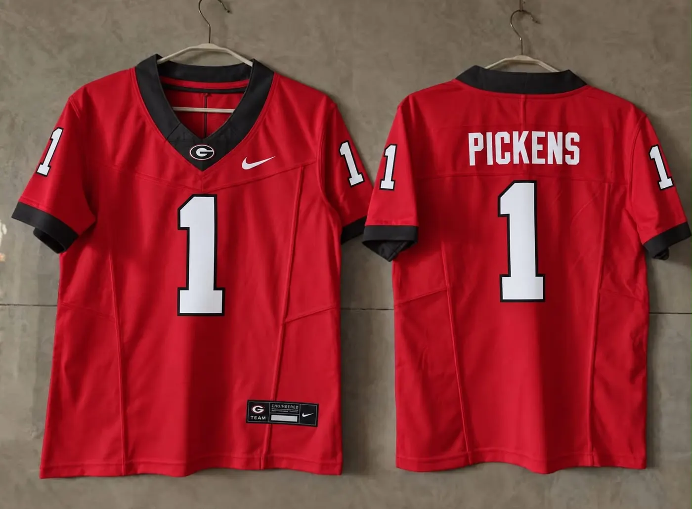 GEORGIA BULLDOGS GEORGE PICKENS RED JERSEY