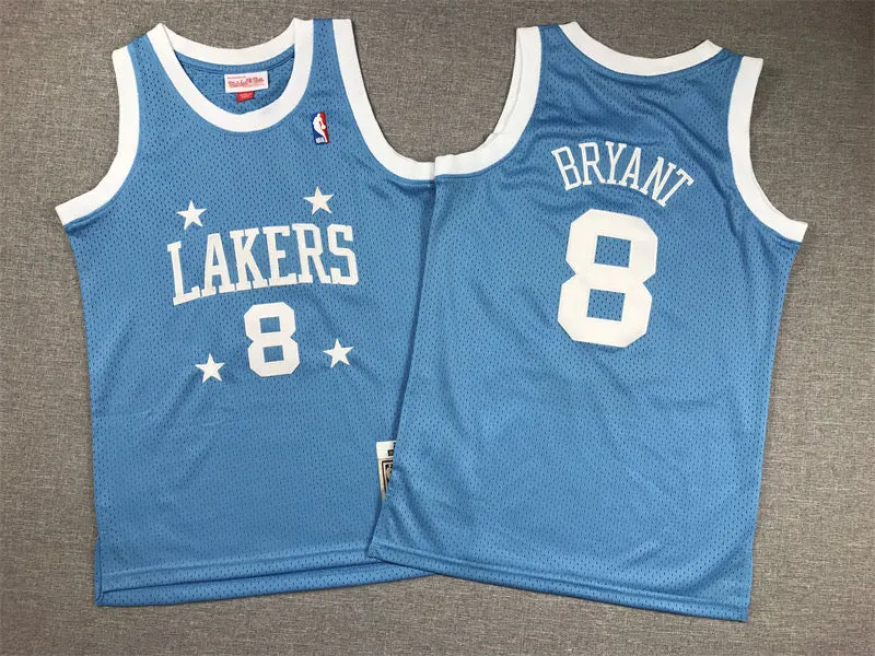 LOS ANGELES LAKERS KOBE BRYANT BABY BLUE VINTAGE JERSEY