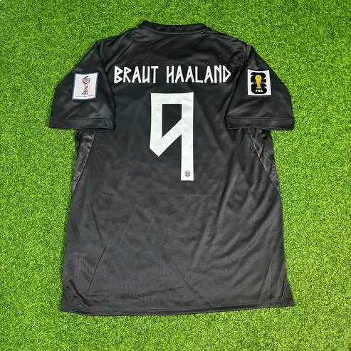 2026 WORLD CUP BRAUT HAALAND TEAM NORWAY BLACK JERSEY