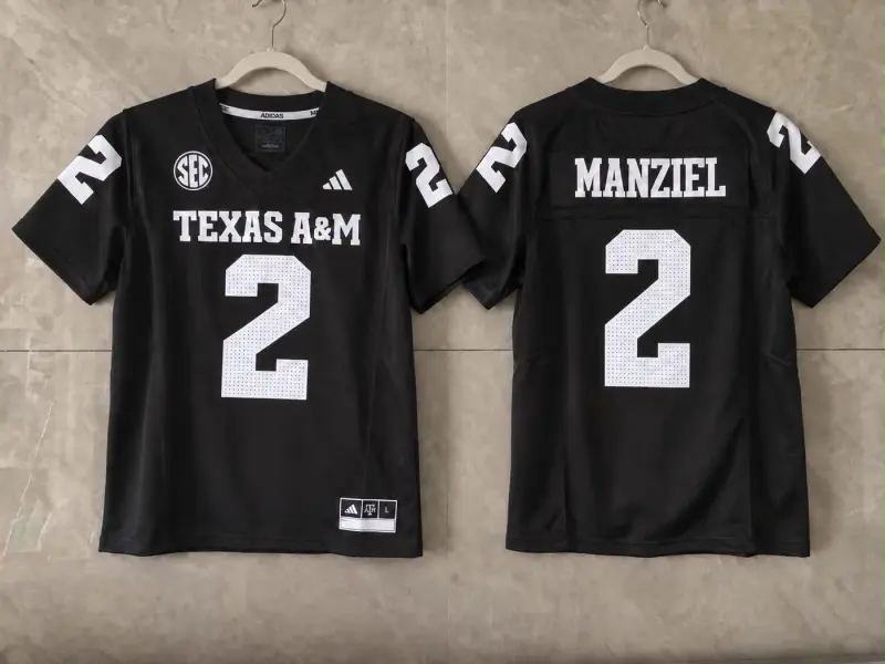TEXAS A&M AGGIES JOHNNY MANZIEL BLACK JERSEY