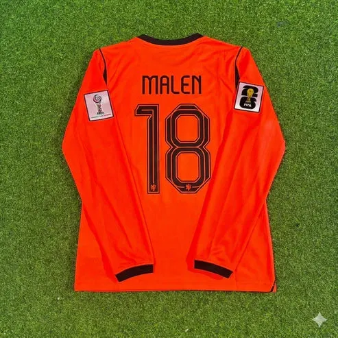 2026 WORLD CUP DONYELL MALEN TEAM NETHERLANDS ORANGE JERSEY