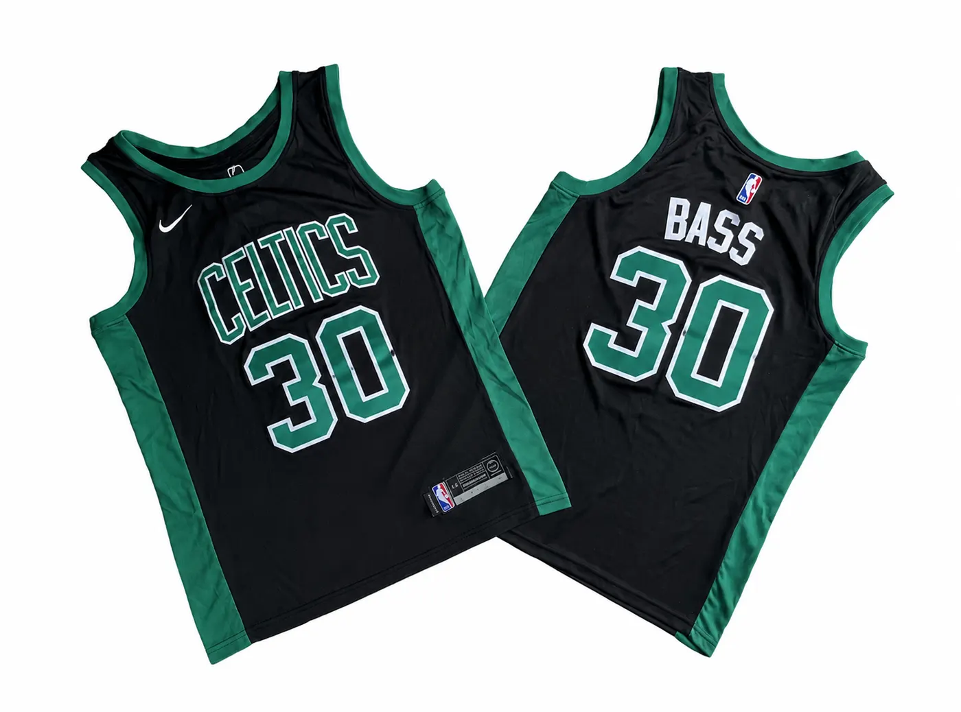 BOSTON CELTICS BRANDON BASS BLACK JERSEY