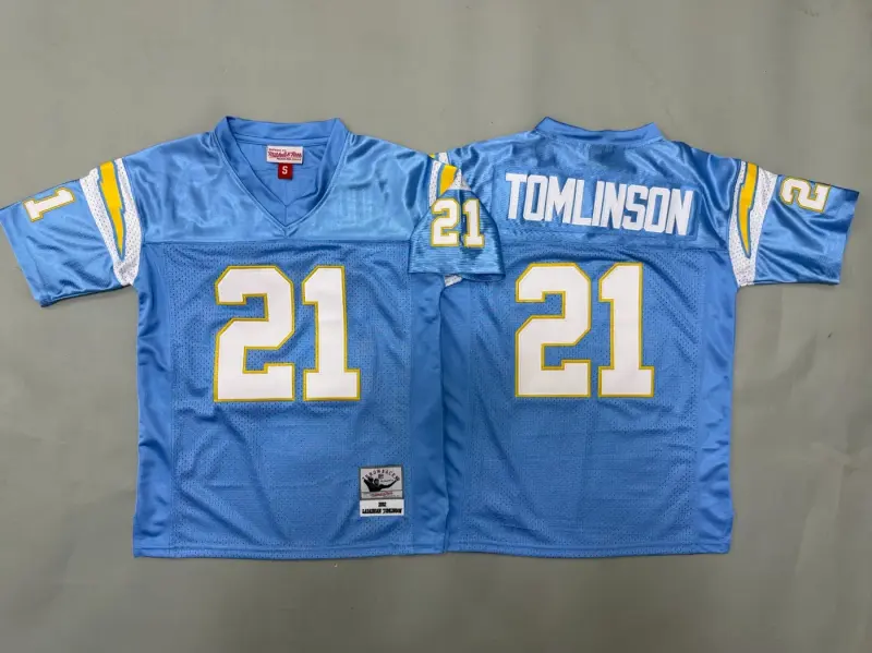 SAN DIEGO CHARGERS LADAINIAN TOMLINSON BABY BLUE JERSEY
