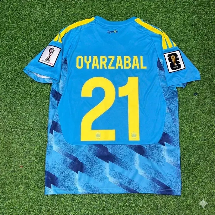 2026 WORLD CUP MIKEL OYARZABAL TEAM SPAIN BLUE JERSEY