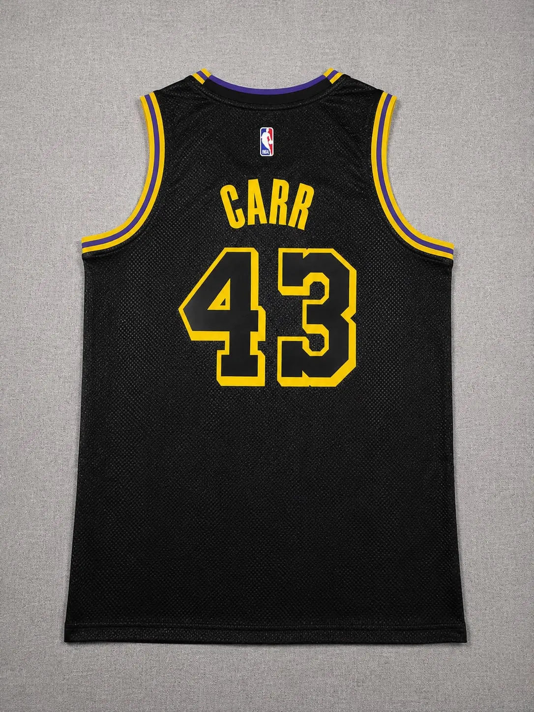 LOS ANGELES LAKERS CAMERON CARR BLACK JERSEY