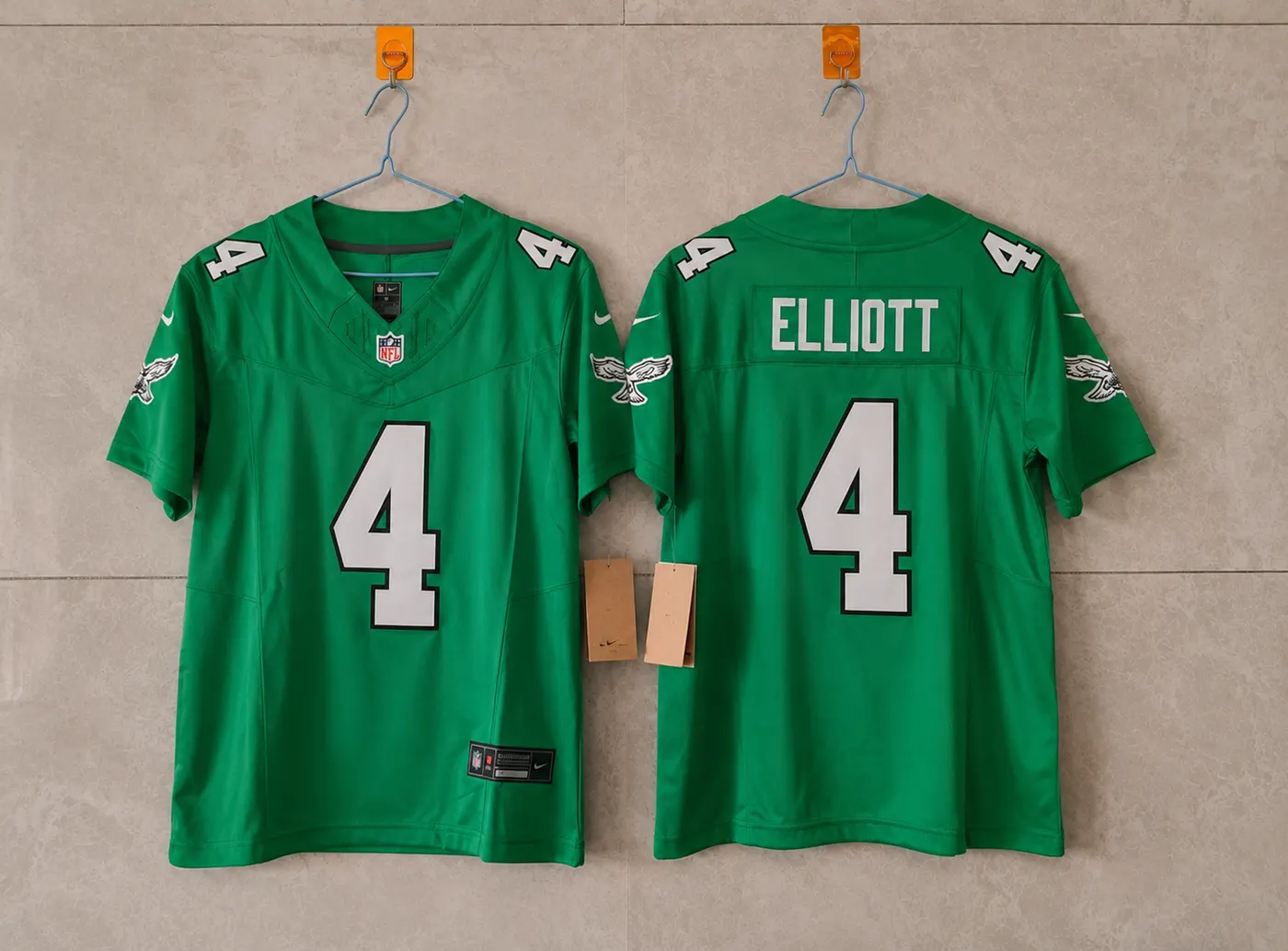 PHILADELPHIA EAGLES JAKE ELLIOTT KELLY GREEN JERSEY