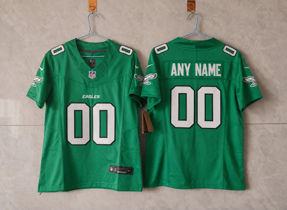 PHILADELPHIA EAGLES CUSTOM KELLY GREEN JERSEY