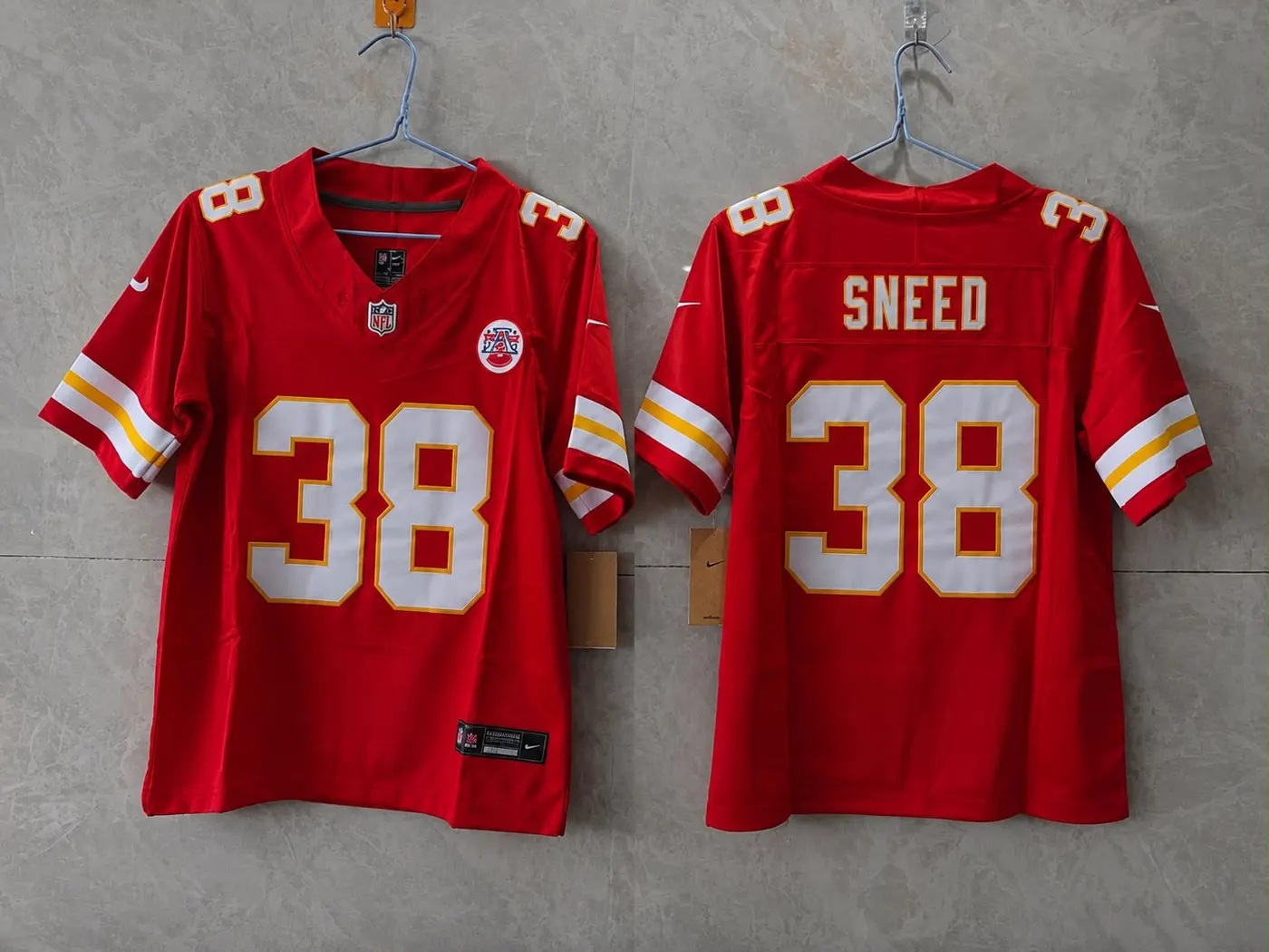 KANSAS CITY CHIEFS LA'JARIUS SNEED RED JERSEY
