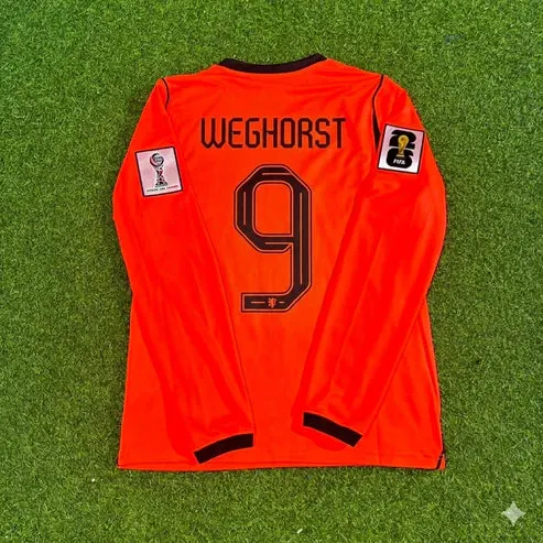 2026 WORLD CUP WOUT WEGHORST TEAM NETHERLANDS ORANGE JERSEY