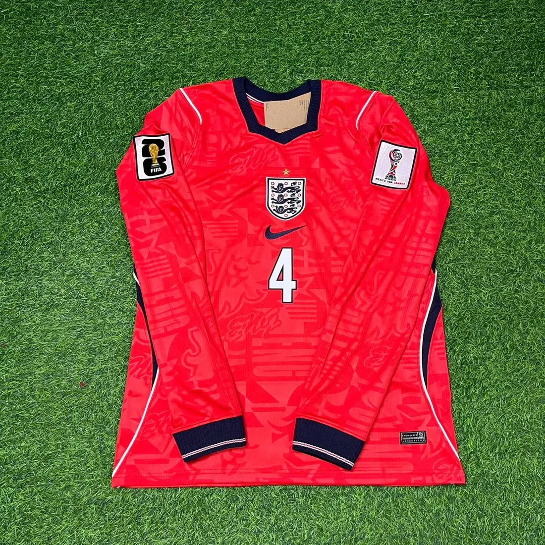 2026 WORLD CUP DECLAN RICE TEAM ENGLAND RED JERSEY