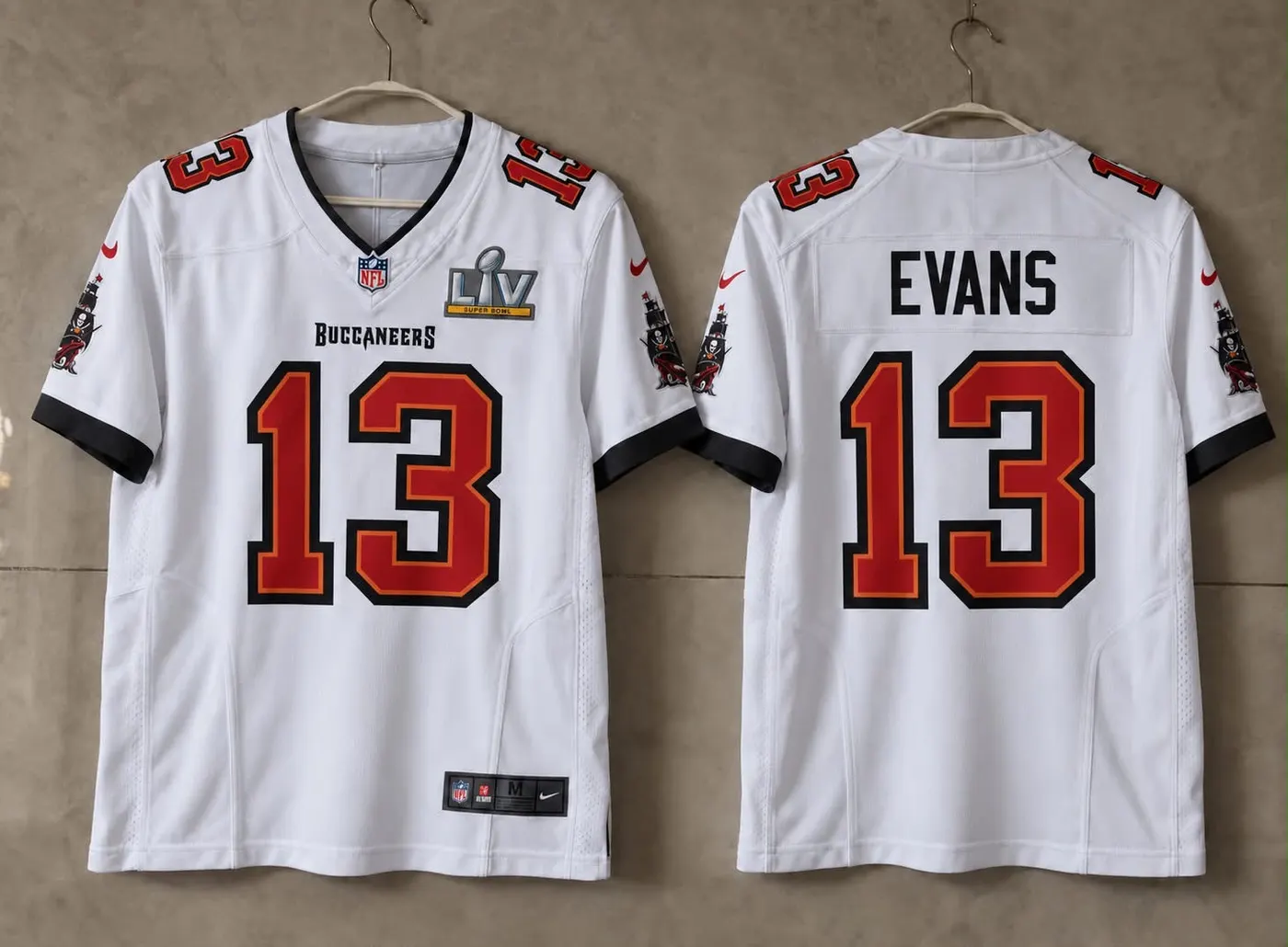 TAMPA BAY BUCCANEERS MIKE EVANS SUPER BOWL WHITE JERSEY